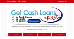 Desktop Screenshot of loanstarpawn.com