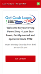 Mobile Screenshot of loanstarpawn.com